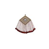 Zehra Abla Halı Yeni El Dokuma Elegant Duvar Süsü Aynalı Yörük Kilim Nazarlık 5994 Çok Renkli-50 x 80