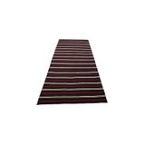 Zehra Abla Halı Yeni El Dokuma İnce Çubuklu Yağcıbedir Balıkesir Yün Kilim 6295 Çok Renkli-150 x 350