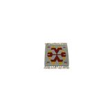 Zehra Abla Halı Yeni El Dokuma Kare Köşe Sandalye Minderi Pınarbaşı Kayseri Yün Kilim 5937 Çok Renkli-40 x 40