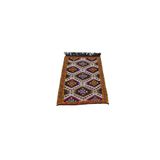 Zehra Abla Halı Yeni El Dokuma Nadir Çumra Yörük Yün Kilim 6300 Çok Renkli-80 x 125
