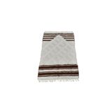 Zehra Abla Halı Yeni El Dokuma Namazlık Seccade Tiftik Yün Siirt Battaniyesi Kilim 5768 Beyaz-80 x 125