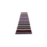 Zehra Abla Halı Yeni El Dokuma Otantik Bukleli Pamuklu Yolluk Kilim 6289 Çok Renkli-100 x 400