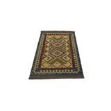 Zehra Abla Halı Yeni El Dokuma Otantik Cerit Yörükleri Meşhed İran Yün Kilim 5339 Renkli-130 x 180