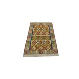 Zehra Abla Halı Yeni El Dokuma Otantik Ender Balıkesir Yörük Yün Kilim 6404 Çok Renkli-120 x 170