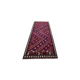Zehra Abla Halı Yeni El Dokuma Otantik Geometrik Erzurum Yün Yolluk Kilim 5487 Renkli-130 x 357