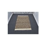 Zehra Abla Halı Yeni El Dokuma Otantik Tiftik Saf Yün Siirt Battaniyesi Kilim 1413
