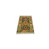 Zehra Abla Halı Yeni El Dokuma Sarı Cerit Yörükleri Meşhed İran Yün Kilim 5354 Renkli-100 x 160