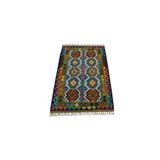 Zehra Abla Halı Yeni El Dokuma Seçkin Cerit Yörükleri Meşhed İran Yün Kilim 5579 Renkli-100 x 160