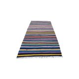 Zehra Abla Halı Yeni El Dokuma Yekpare Tek Parça Bukleli Pamuklu Kilim 6286 Çok Renkli-175 x 350