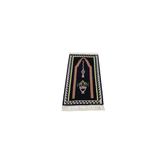 Zehra Abla Halı Yeni El Dokuması Siyah Bayburt Mihraplı Seccade Kilim 6393 Çok Renkli-70 x 130