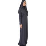 Zehranaz Namaz Elbisesi Antrasit Gri S - 36 - 38 - Koyu Gri