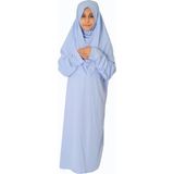 Zehranaz Namaz Elbisesi Bebe Mavisi Çocuk Fermuarsız Namaz Elbisesi 1 - 5 - 8 Yaş