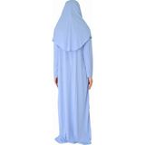 Zehranaz Namaz Elbisesi Bebe Mavisi Fermuarlı Namaz Elbisesi3 - 2XL - 3XL