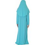 Zehranaz Namaz Elbisesi Cam Göbeği Mavisi L - Camgöbeği - 44 - 46