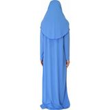 Zehranaz Namaz Elbisesi Gök Mavisi Fermuarlı Namaz Elbisesi3 - 2XL - 3XL