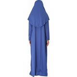 Zehranaz Namaz Elbisesi Indigo Fermuarlı Namaz Elbisesi1 - İndigo - S - M
