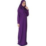 Zehranaz Namaz Elbisesi Menekşe Moru L - 44 - 46 - Menekşe Rengi