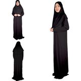 Zehranaz Namaz Elbisesi Siyah Fermuarlı Namaz Elbisesi2 - 001 Siyah - L - XL