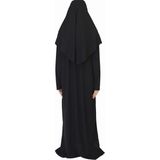 Zehranaz Namaz Elbisesi Siyah Fermuarlı Namaz Elbisesi3 - 001 Siyah - 2XL - 3XL