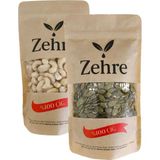 Zehre 2'li Avantaj Paketi Çiğ Kaju 250 gr + Kabak Çekirdeği İçi 250 gr - 500 gr