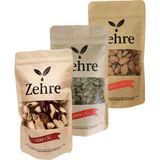 Zehre Premium 3'lü - 250 gr Çiğ Kabak Çekirdeği Içi + 250 gr Çiğ Badem Içi + 100 gr Brezilya Cevizi - 600 gr