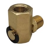 Zeiboat 50310 Hava Hortum Makarası için Döner Mafsal 1/4 '' FPT * 1/4'' MPT 90 Derece Döner Bağlantı, 5/16-18G Erkek/Dişi