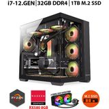 Zeiron Blade RX20 Intel Core I7-12700F 32GB Ram 1 Tb M.2 Nvme 8gb 256BIT RX580 Sıvı Soğutmalı Oyuncu Masaüstü Bilgisayar