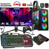 Zeiron Damage X80 Ryzen 7 5700X 32GB Ram 1tb M.2 Nvme SSD RX7700XT 12GB 192BIT 27" 240Hz Oyuncu Masaüstü Bilgisayar