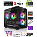 Zeiron Edus X14 Ryzen 5 7500F DDR5 16GB 5600MHZ Ram 1tb M.2 Nvme SSD 8GB Gddr7 RTX5060Ti Kule Tipi Soğutucu Oyuncu Bilgisayarı