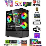 Zeiron Gta-Vı Power X7 ♛ Ryzen 7 5700X 32GB Ram 1tb M.2 Nvme SSD 8gb Gddr7 RTX5050 Ekran Kartı Premium Masaüstü Bilgisayar