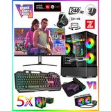 Zeiron GTA-VI RX5XT ✔ Ryzen 5 8400F Ddr5 64GB 5600MHZ Ram 1TB M.2 Nvme SSD 16GB GDDR6 RX9060XT 27" 240Hz Sıvı Soğutmalı Premium Oyuncu Bilgisayarı