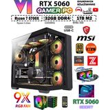 Zeiron GTA-VI X32 Black ✔ Ryzen 7 5700X 32GB Ram 1TB M.2 Nvme SSD 8GB GDDR7 RTX5060 Ekran Kartı Premium Masaüstü Bilgisayar