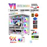 Zeiron Legacy X7 Ryzen 5 5500 16GB 512GB M.2 SSD RTX3050 Sıvı Soğutmalı Oyuncu Masaüstü Bilgisayarı