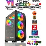 Zeiron Mirage X32 Mini ✔ Ryzen 7 5700X DDR4 16GB RAM 512GB M.2 Nvme SSD 8GB GDDR7 RTX5060 Ekran Kartı Premium Oyuncu Bilgisayarı