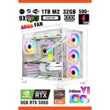 Zeiron Mirage X50 Pro White RTX5060 8GB ∣ R7 5700X ∣ 32GB RAM ∣ 1TB M.2 SSD Sıvı Soğutmalı Oyun Bilgisayarı