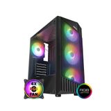 Zeiron Montreal 4X120MM Rgb Fanlı Mesh Panel Mid-Tower Gaming Oyuncu Bilgisayar Kasası