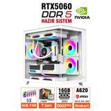 Zeiron NitroZeus A5 Pro Ryzen 5 7500F 16GB 512GB SSD RTX5060 DDR5 Oyuncu Masaüstü Bilgisayar