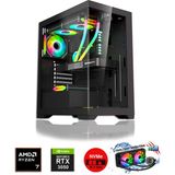 Zeiron Pegasus RTX60 Ryzen 7 5700X 32GB Ram 1 Tb M.2 Nvme 8gb RTX3050 Sıvı Soğutmalı Oyuncu Masaüstü Bilgisayar