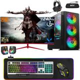 Zeiron Rzx50 Ryzen 5 3600 16GB 256GB M.2 SSD+1TB HDD Rtx3050 27" 240hz Oyuncu Masaüstü Bilgisayar