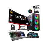 Zeiron Sp43 I5-10400F 8Gb 1Tb Ssd+500Gb Hdd Rx550 4Gb 23.8" 165Hz Curved Oyuncu Bilgisayar