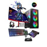 Zeiron Tsx15 i5 3470 16GB RAM 512GB SSD RX580 8GB 256Bit Ekran Kartı 24" Curved Masaüstü Oyun Bilgisayarı
