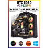 Zeiron Warrior Eagle X44 Ryzen 7 5700X 32GB 1TB M.2 SSD RTX5060 Sıvı Soğutmalı Oyuncu Bilgisayarı