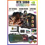 Zeiron Warrior Eagle X55 Ryzen 7 5700X 32GB 1TB M.2 SSD RTX5060 27" 240Hz Sıvı Soğutmalı Oyuncu Bilgisayar