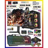 Zeiron Warrior Eagle X75 Ryzen 7 5700X 32GB Ram 1TB M.2 Nvme SSD 8GB RX9060XT 27" 240Hz Sıvı Soğutmalı Oyuncu Bilgisayar