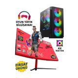 Zeiron Wizard Simple9 Ryzen 5 5600X 32Gb 1Tb M.2 Ssd Rtx3050 24" 165Hz Oyuncu Masaüstü Bilgisayar