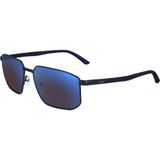Zeiss ZS 23139SP 403 57 Erkek Geometrik Lacivert Aynalı Metal Güneş Gözlüğü