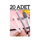 zeixpow 20 Adet Makyaj Far Allık Kontür Eyeliner Fırça Malzemeleri Ürünleri Koruyucu File Kapak Örgü Kılıf