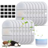 Zejoot PETLIBRO PLWF002-77oz/2.1L Kapsül Pet Çeşmesi ile Uyumlu 16 Paket Kedi Su Çeşmesi Yedek Filtreler, Süngerli Köpek Dağıtıcı Yedek Filtre Seti