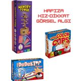 Zeka Dolabı Memory Tower-Dedektif-Color Cups (Hafıza, Görsel, Hız, Kutu Oyunu)