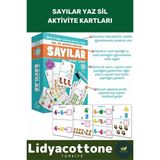 Zeka Geliştirici Eğitici El Göz Koordinasyon Matematik Sayılar Yaz Sil Aktivite Kartları Puzzle